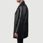 Classmith Black Leather Coat - Image 5