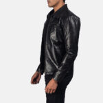 Mystical Black Leather Jacket - Image 3