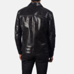 Mystical Black Leather Jacket - Image 5