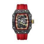 Vulcano Skeleton Tonneau Watch — 35x39mm Steel & Nylon - Image 3