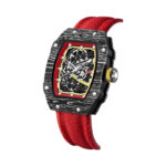 Vulcano Skeleton Tonneau Watch — 35x39mm Steel & Nylon - Image 4