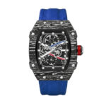 Vulcano Skeleton Tonneau Watch — 35x39mm Steel & Nylon - Image 5