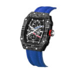 Vulcano Skeleton Tonneau Watch — 35x39mm Steel & Nylon - Image 6
